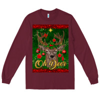 Burgundy oh deer car air freshener Long Sleeve Tee - BundleAndBundleShop