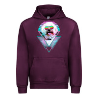 Mauve Wine bichons frise dog vintage Urban Hoodie - artisFamous