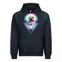 Navy bichons frise dog vintage Urban Hoodie - artisFamous