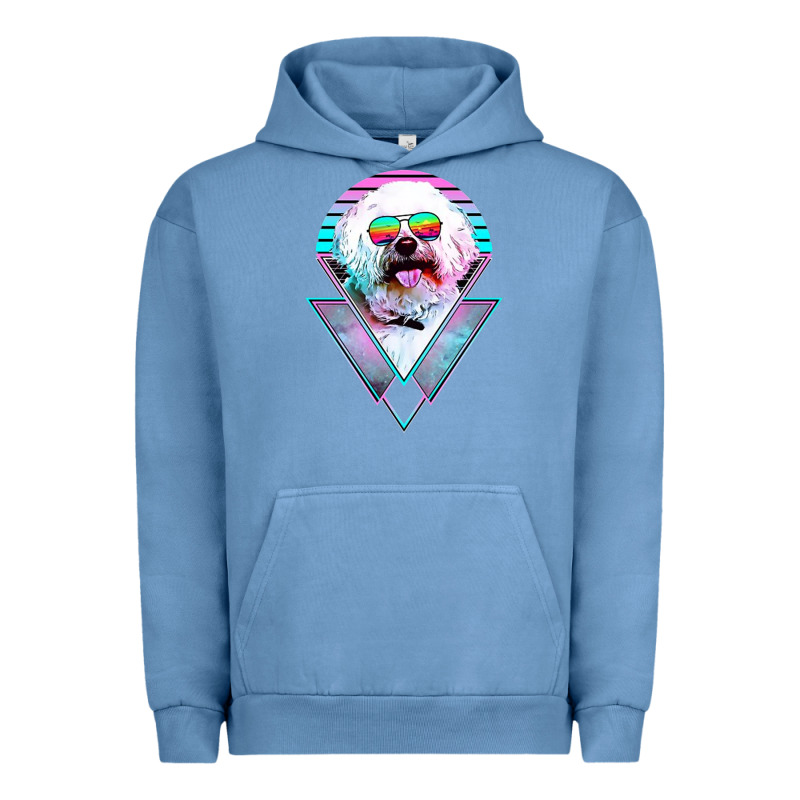 Bichons Frise Dog Vintage Urban Hoodie by artisFamous | Teevron