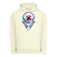 Pigment Pistachio bichons frise dog vintage Urban Hoodie - artisFamous