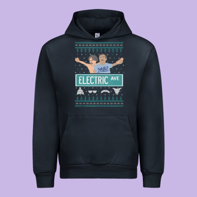 Pardon My Take Electric Avenue Ugly Christmas Sweater Urban Hoodie Designed By Artisfamous