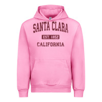 Fuchsia Pink santa clara cali ca vintage athletic sports design Urban Hoodie - artisFamous
