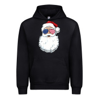Santa Claus  U.s.a Sunglasses Christmas In July Santa Urban Hoodie | Teevron