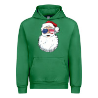 Emerald santa claus  u.s.a sunglasses christmas in july santa Urban Hoodie - artisFamous