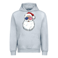Heather Grey santa claus  u.s.a sunglasses christmas in july santa Urban Hoodie - artisFamous