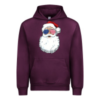 Mauve Wine santa claus  u.s.a sunglasses christmas in july santa Urban Hoodie - artisFamous