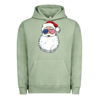 Pigment Oil Green santa claus  u.s.a sunglasses christmas in july santa Urban Hoodie - artisFamous