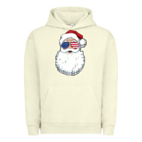 Pigment Pistachio santa claus  u.s.a sunglasses christmas in july santa Urban Hoodie - artisFamous