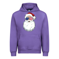 Tulip santa claus  u.s.a sunglasses christmas in july santa Urban Hoodie - artisFamous