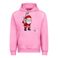 Fuchsia Pink santa claus golf christmas golfer golfing gift Urban Hoodie - artisFamous