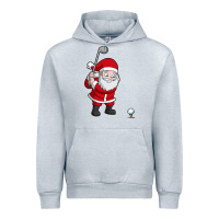 Heather Grey santa claus golf christmas golfer golfing gift Urban Hoodie - artisFamous