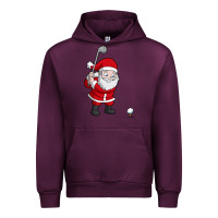 Mauve Wine santa claus golf christmas golfer golfing gift Urban Hoodie - artisFamous