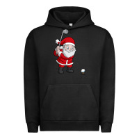 Pigment Black santa claus golf christmas golfer golfing gift Urban Hoodie - artisFamous