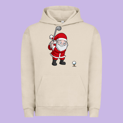 Santa Claus Golf Christmas Golfer Golfing Gift Urban Hoodie Designed By Artisfamous