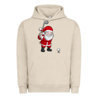 Pigment French Oak santa claus golf christmas golfer golfing gift Urban Hoodie - artisFamous