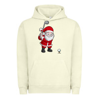Pigment Pistachio santa claus golf christmas golfer golfing gift Urban Hoodie - artisFamous