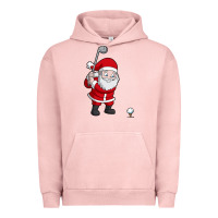 Pigment Salmon santa claus golf christmas golfer golfing gift Urban Hoodie - artisFamous