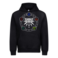 Black camiseta witcher Urban Hoodie - artisFamous