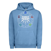 Pigment Pebble Blue camiseta witcher Urban Hoodie - artisFamous