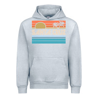 Heather Grey santa c.r.u.z cali sunset 70s 80s surfer summer sun Urban Hoodie - artisFamous