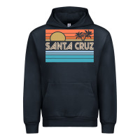 Navy santa c.r.u.z cali sunset 70s 80s surfer summer sun Urban Hoodie - artisFamous