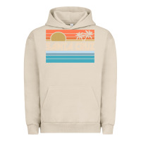 Pigment French Oak santa c.r.u.z cali sunset 70s 80s surfer summer sun Urban Hoodie - artisFamous