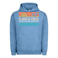 Pigment Pebble Blue santa c.r.u.z cali sunset 70s 80s surfer summer sun Urban Hoodie - artisFamous