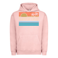 Pigment Salmon santa c.r.u.z cali sunset 70s 80s surfer summer sun Urban Hoodie - artisFamous