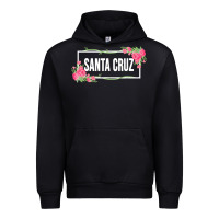 Black santa c.r.u.z cali  floral hibiscus flower Urban Hoodie - artisFamous