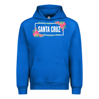 Cobalt santa c.r.u.z cali  floral hibiscus flower Urban Hoodie - artisFamous