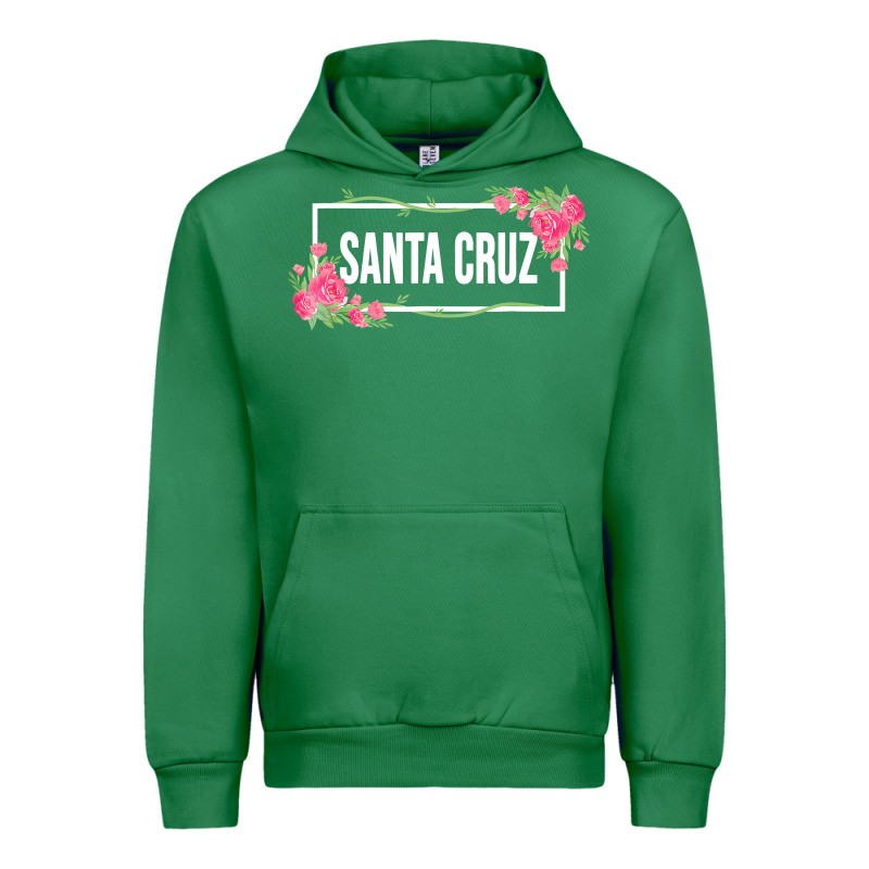 Santa C.r.u.z Cali  Floral Hibiscus Flower Urban Hoodie by artisFamous | Teevron