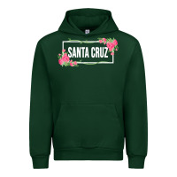 Forest Green santa c.r.u.z cali  floral hibiscus flower Urban Hoodie - artisFamous