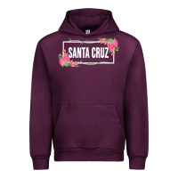 Mauve Wine santa c.r.u.z cali  floral hibiscus flower Urban Hoodie - artisFamous