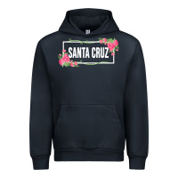 Navy santa c.r.u.z cali  floral hibiscus flower Urban Hoodie - artisFamous