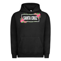 Pigment Black santa c.r.u.z cali  floral hibiscus flower Urban Hoodie - artisFamous