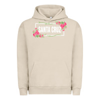 Pigment French Oak santa c.r.u.z cali  floral hibiscus flower Urban Hoodie - artisFamous