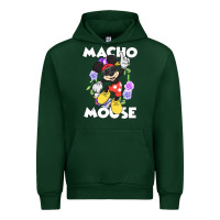 Forest Green macho mouse Urban Hoodie - artisFamous