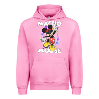Fuchsia Pink macho mouse Urban Hoodie - artisFamous