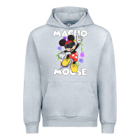 Heather Grey macho mouse Urban Hoodie - artisFamous
