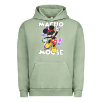 Pigment Oil Green macho mouse Urban Hoodie - artisFamous