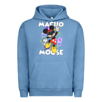 Pigment Pebble Blue macho mouse Urban Hoodie - artisFamous