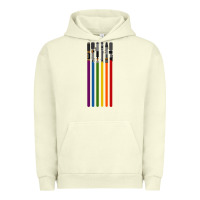 Pigment Pistachio rainbow lightsaber Urban Hoodie - artisFamous