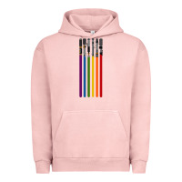 Pigment Salmon rainbow lightsaber Urban Hoodie - artisFamous