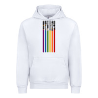 White rainbow lightsaber Urban Hoodie - artisFamous