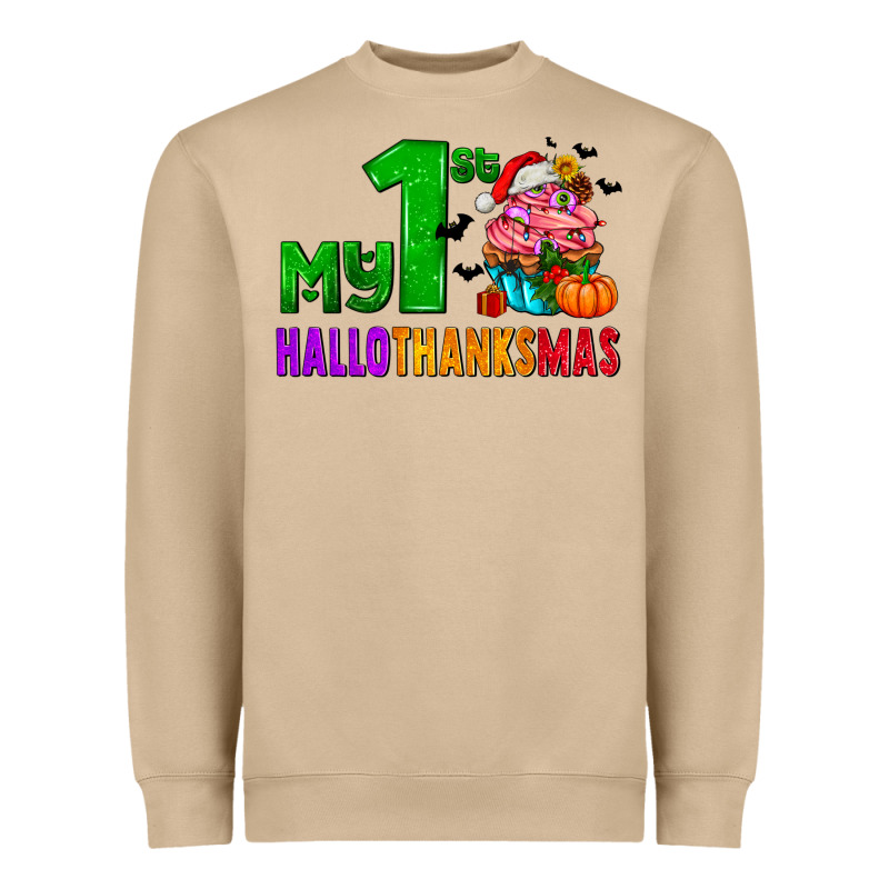 My First Hallothanksmas Heavyweight Sweatshirt by AdoDesignShop | Teevron