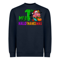 Navy my first hallothanksmas Heavyweight Sweatshirt - AdoDesignShop