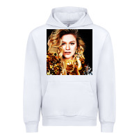 White kelly clarkson Urban Hoodie - artisFamous