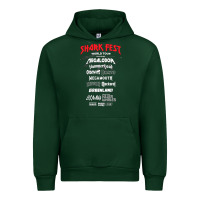 Forest Green shark fest Urban Hoodie - artisFamous