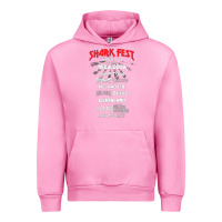 Fuchsia Pink shark fest Urban Hoodie - artisFamous